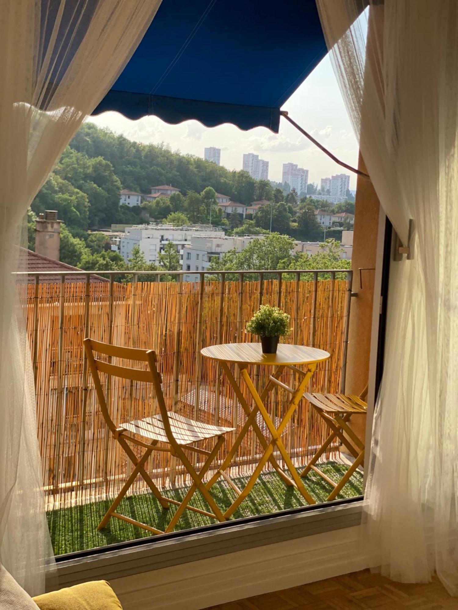 Bergson Top - Appart 80M2, 2 Grandes Chambres, Entierement Renovee Et Equipee, Lumineux, Wifi, Balcon, Calme, Vue Imprenable 圣艾蒂安 外观 照片