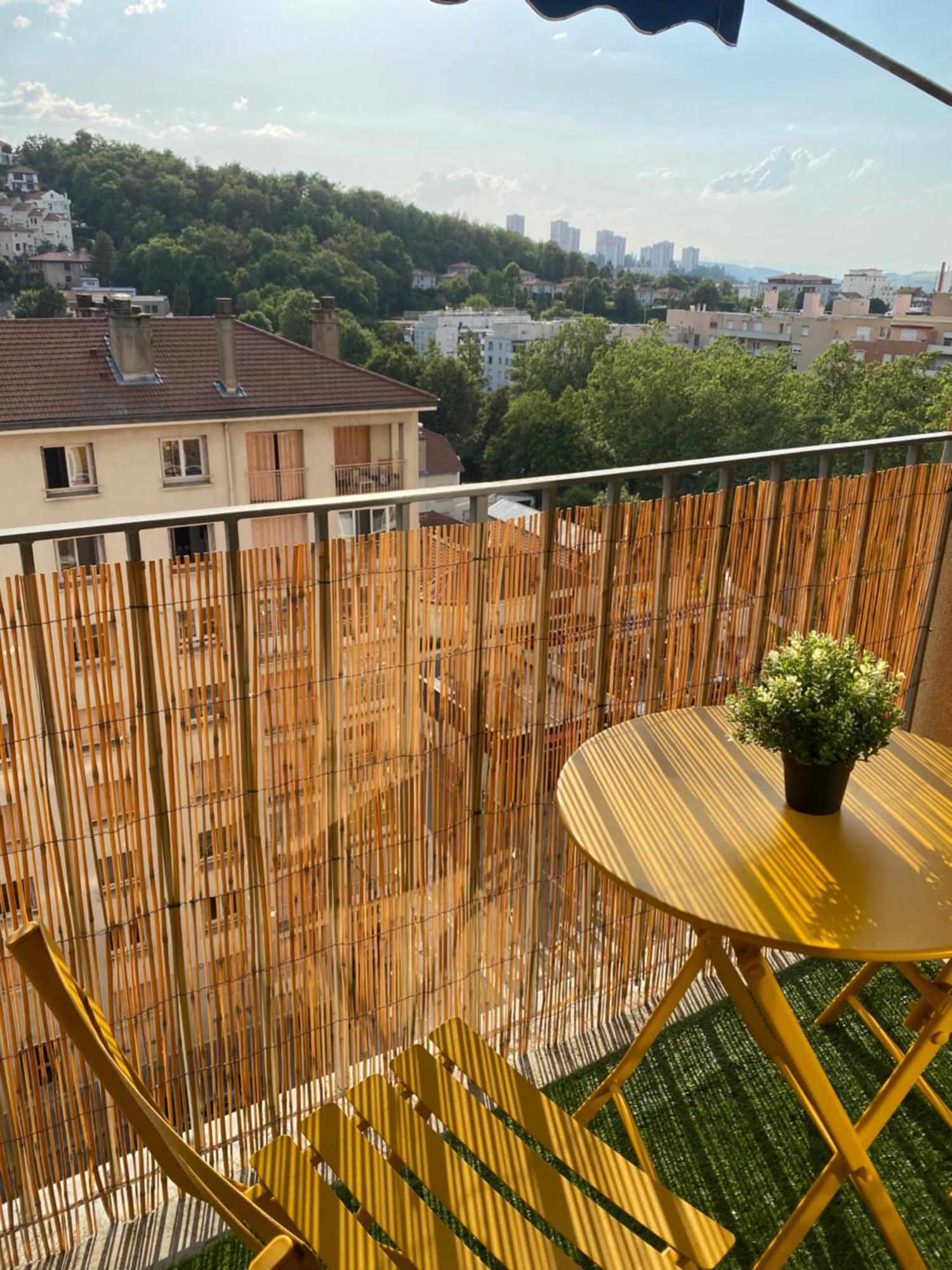 Bergson Top - Appart 80M2, 2 Grandes Chambres, Entierement Renovee Et Equipee, Lumineux, Wifi, Balcon, Calme, Vue Imprenable 圣艾蒂安 外观 照片